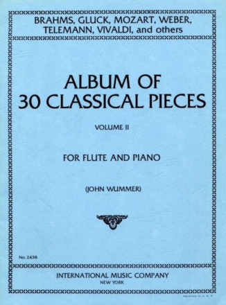 Wummer, Album of 30 classical pieces vol.1 for flute and piano