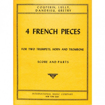 Album of four french pieces for horn, 2 trumpets and trombone