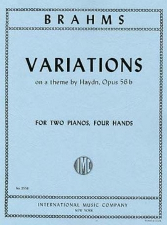 Variations on a theme by Haydn for 2 pianos 4 hands