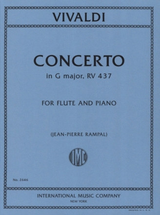 Concerto G major for flute and orchestra for flute and piano