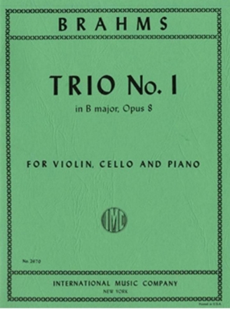 Trio no.1 B major op.8 for violin, cello and piano