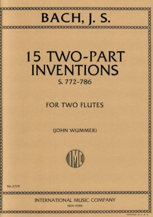 Fifteen two part inventions for 2 flutes