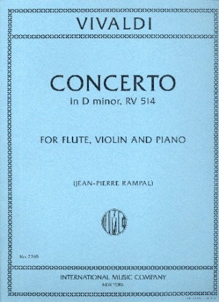 Concerto in d Minor RV514 for flute, violin and piano parts