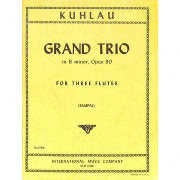 Kuhlau, Grand Trio B minor op.90 for 3 flutes