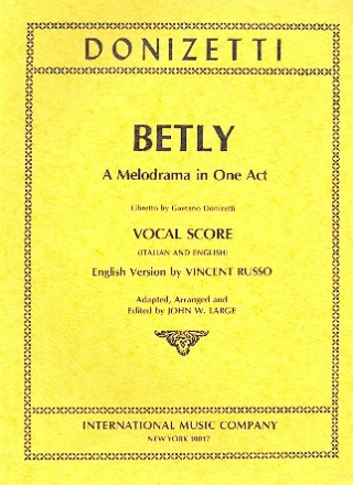 Betly opera vocal score (it/en)