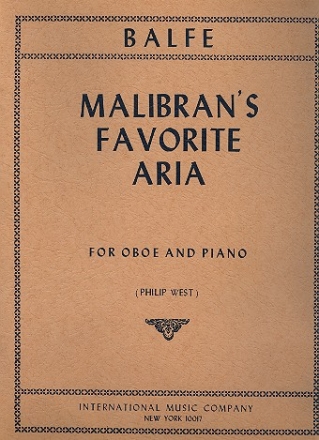 Malibran's Favorite Aria for oboe and piano