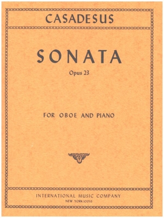 Sonata op.3 for oboe and piano