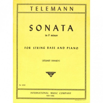 Sonata F Min for string bass and piano