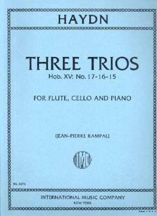 3 Trios from Hob.XV (nos 17, 16, 15) for flute, cello and piano parts