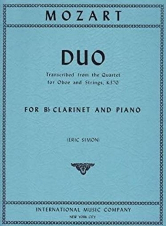 Duo for clarinet in B flat and piano