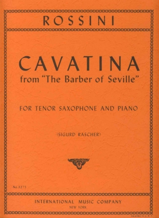 Cavatina for tenor sax and piano