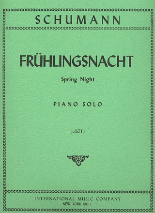 Frhlingsnacht op.39,12 fr Klavier