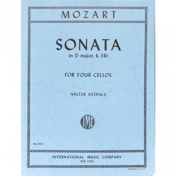 Sonata D major for 4 cellos score and partS