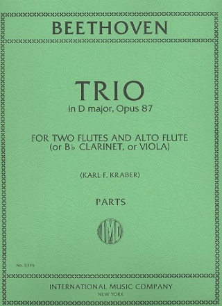 Trio d major op.87 for 2 flutes and alto flute (or clarinet, or viola) parts