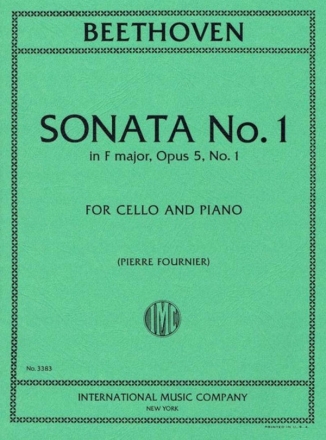 Sonata No.1 Fmaj Op5/1 for cello and piano