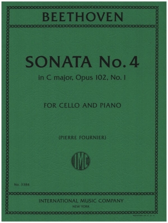 Sonata in C major no.4 op.102,1 for violoncello and piano