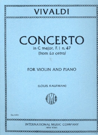 Concerto in C major F.I no.47 for violin and orchestra violin and piano