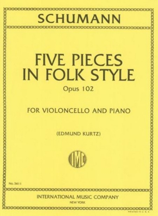 Five pieces in folk-style for cello and piano