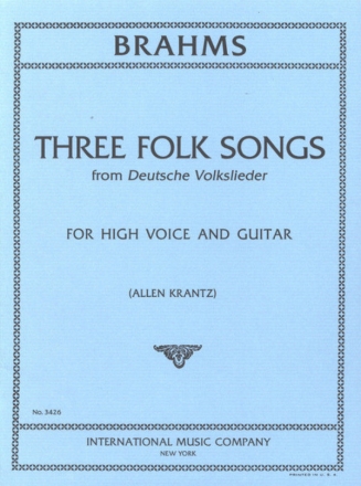 3 Folk Songs for high voice and guitar