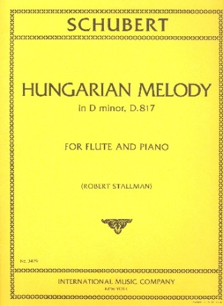 Hungarian Melody in d Minor D817 for flute and piano