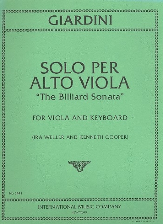 Solo for viola and keyboard