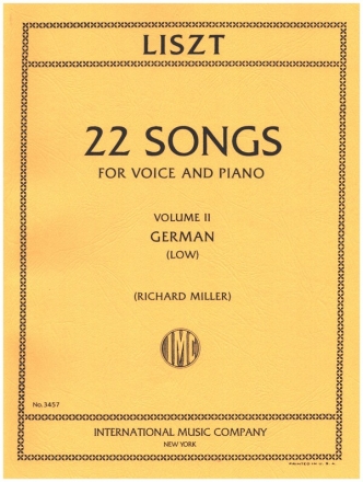 Songs vol.2 - Songs in German for low voice and piano (dt)