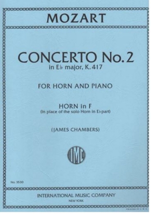 Concerto no.2 in E flat K417  Horn in F - Solo Part