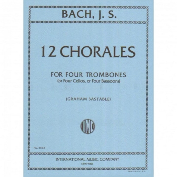 J.S.Bach, 12 Chorales for 4 trombones parts