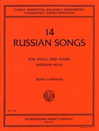 14 Russian Songs (Glinka, Rubinstein, Mussorgsky, Tschaikowsky, Rimsky for voice and piano