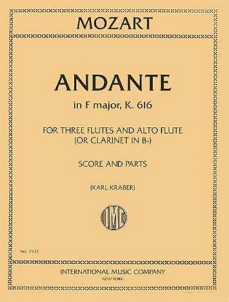 Andante in F Major  KV 616 3 Flten und Altflte oder B-Klarinette