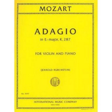 Adagio E flat Major K.287 Geige und Klavier Partitur und Stimmen