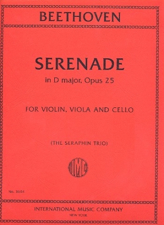 Serenade D-Dur op.25 fr Violine, Viola und Violoncello Partitur und Stimmen