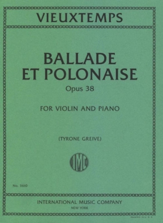 Ballade et Polonaise op.38 Geige und Klavier Partitur und Stimmen