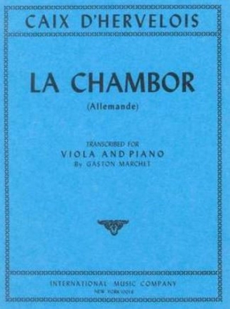 Caix d'hervelois la chambor for viola and piano