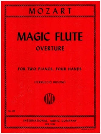 Overture Dal Flauto Magico KV620 for 2 pianos, 4 hands