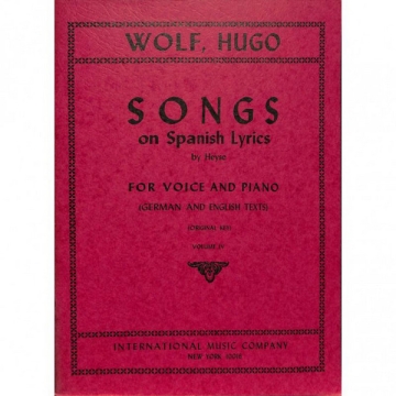 Wolf, 34 songs Vol.4 for voice and piano