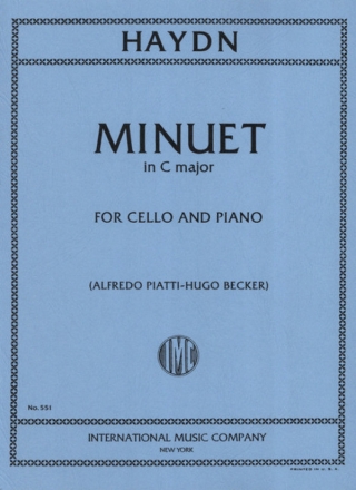 Haydn, Joseph - Minuet from Sonata C Maj for cello and piano