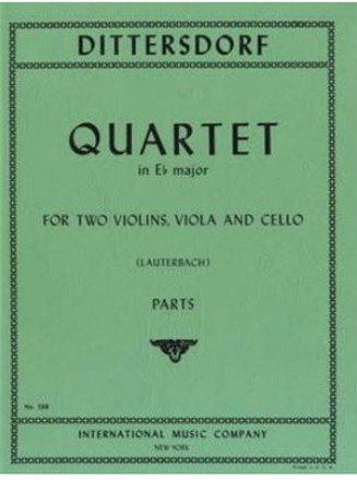 Dittersdorf, Karl Ditters von - String Quartet for two violins, viola and cello parts