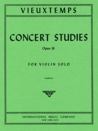 Vieuxtemps, Six concert studies op.16 for violin solo