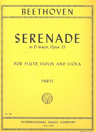 Serenade in D Major op.25 for flute, violin and viola parts