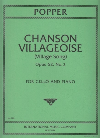 Popper, Village Song op.62 for 2 cellos and piano