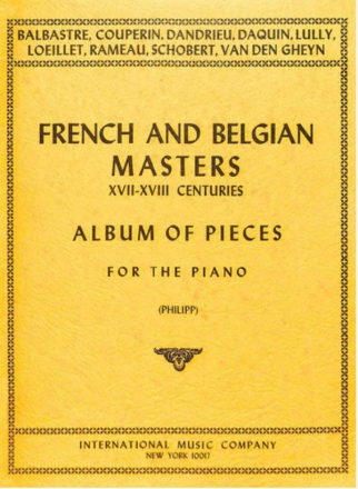 FRENCH French & Belgian Masters of the 17th Century Klavier