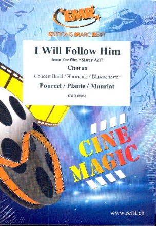 I will follow him fr gem Chor und Blasorchester Partitur, 20 Chorpartituren und Stimmen