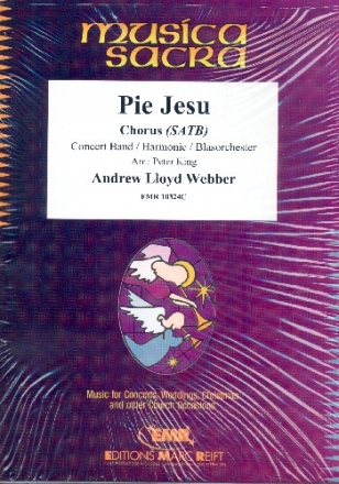 Pie Jesu fr gem Chor und Blasorchester Partitur, 20 Chorpartituren und Stimmen