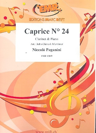 Caprice no.24 for clarinet and piano