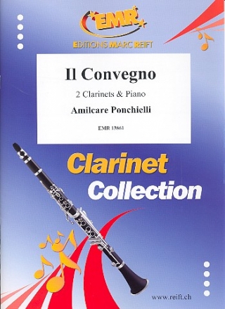 Il convegno fr 2 Klarinetten und Klavier Partitur und Stimmen