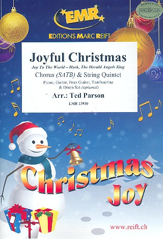 Joyful Christmas for mixed chorus and 5 strings (rhythm group ad lib) score and parts (incl. 20 chorus scores)