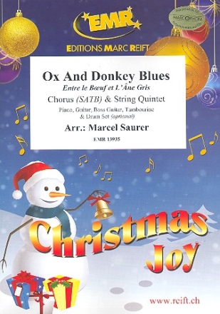 Ox And Donkey Blues for mixed chorus and 5 strings (rhythm group ad lib) score and parts (incl. 20 chorus scores)