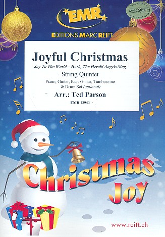 Joyful Christmas for 5 strings (rhythm group ad lib) score and parts