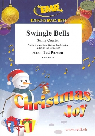 Swingle Bells for string quartet (ensemble) (rhythm group ad lib) score and parts